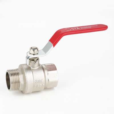 STA.1010 new products 3/8"-2" Inch ball valves cw617n BSP threaded forged brass ball valve