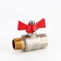 STA.1018 new products 1/2"-1" inch ball valves for water Butterfly Handle cw617n BSP threaded forged brass ball valve